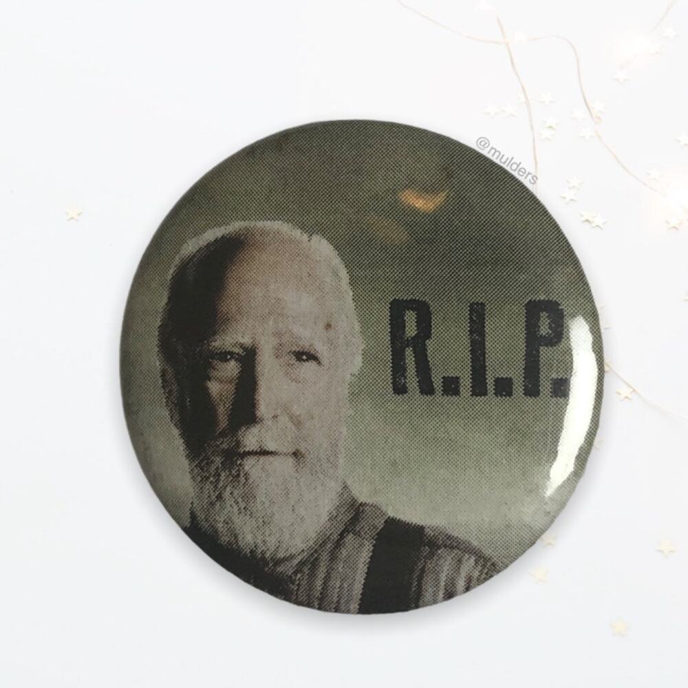 The Walking Dead RIP Hershel Button Pin